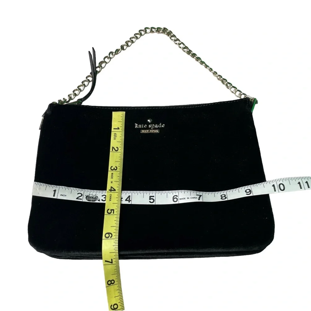 Kate Spade New York 249634 Womens Dawn Place Velvet Madelyne Hand Bag Black. - Picture 14 of 15